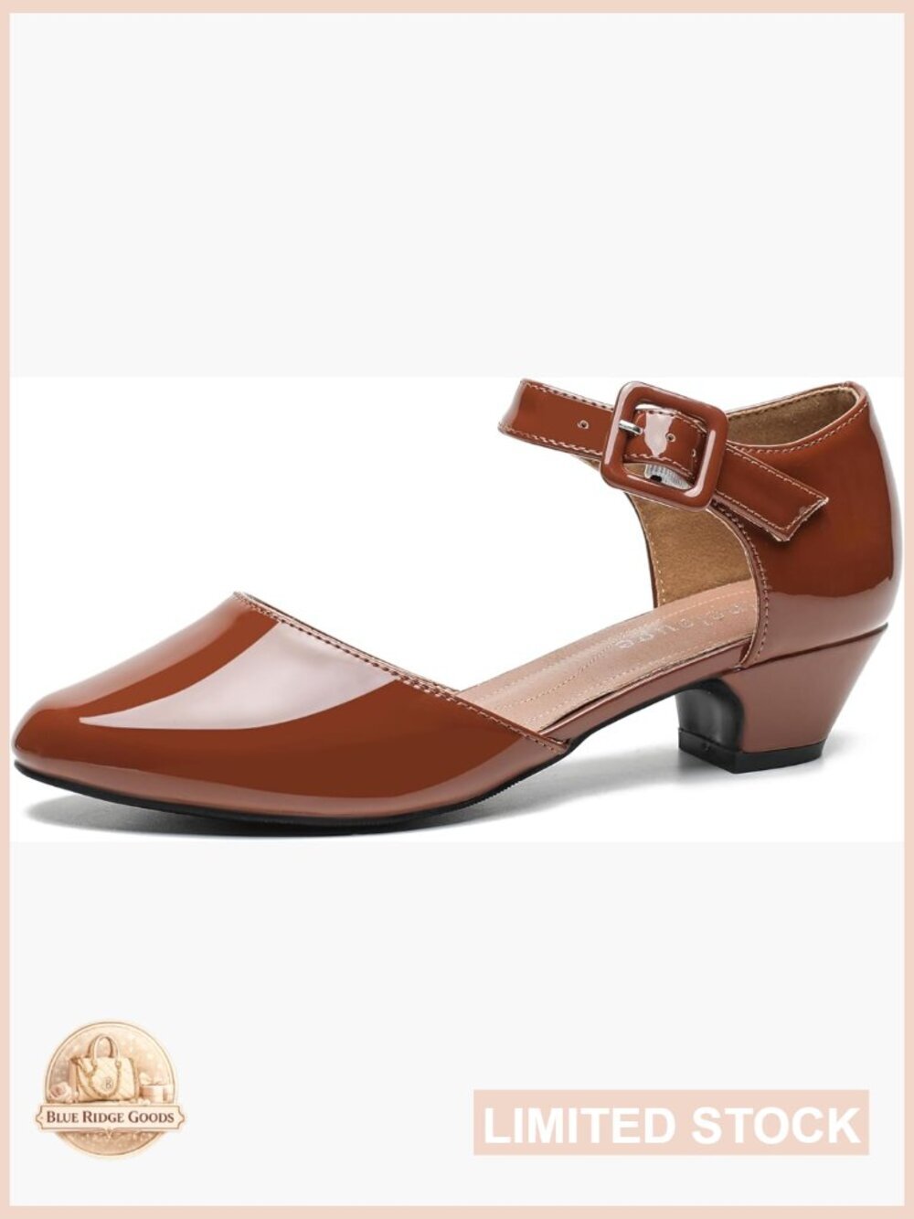 Women's Ankle Strap Chunky Heels Closed Toe D'Orsay Pumps Work Dress Shoes